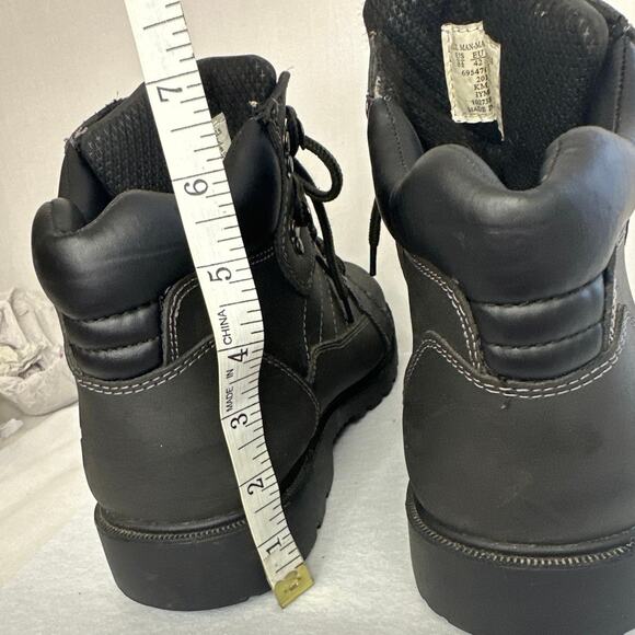 Texas Steer black work/safety boots men 8.5 slip & Oil resistant . - Picture 5 of 8